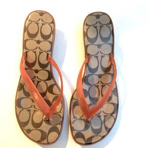 Coach Kitten Heeled Thong Sandal
